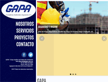 Tablet Screenshot of gapa.com.mx