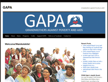 Tablet Screenshot of gapa.org.za